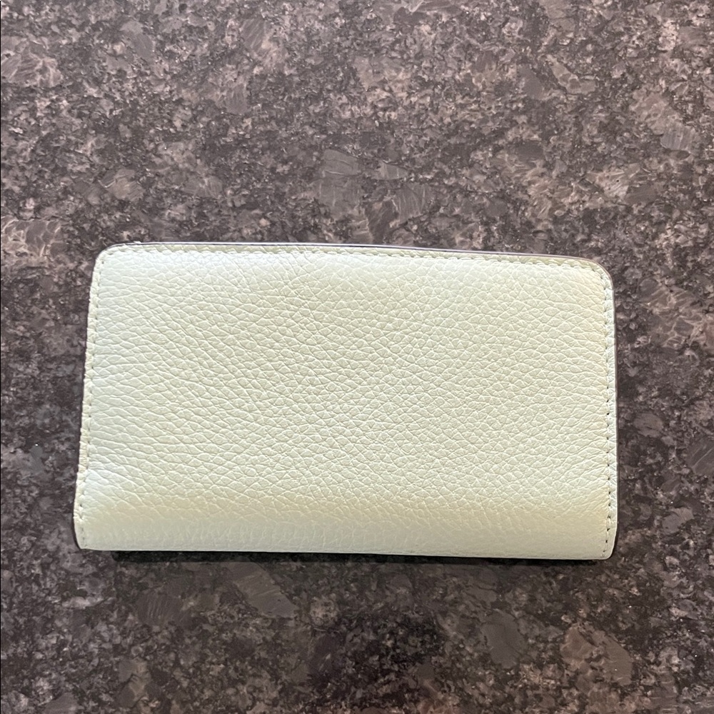 kate spade New York Light Mint Leather Zip Card Case - Picture 4 of 4